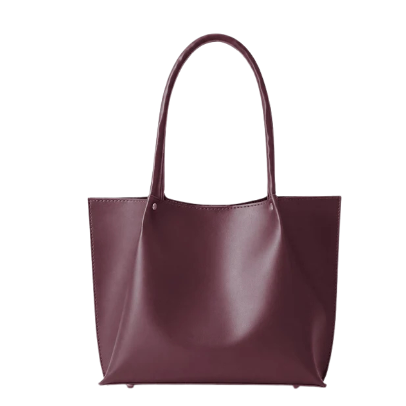 Maroon Minimalist Tote Bag